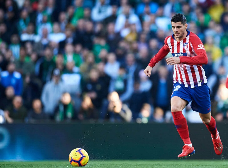 Alvaro Morata in action for Atletico Madrid.