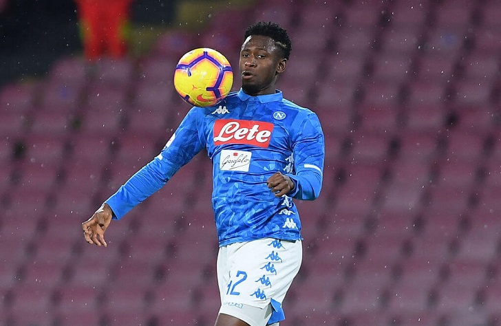 Amadou Diawara in action for Napoli