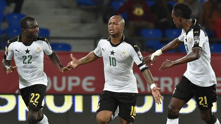 Andre Ayew in action for Ghana