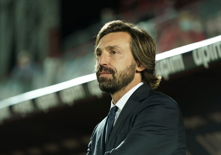 Juventus head coach Andrea Pirlo