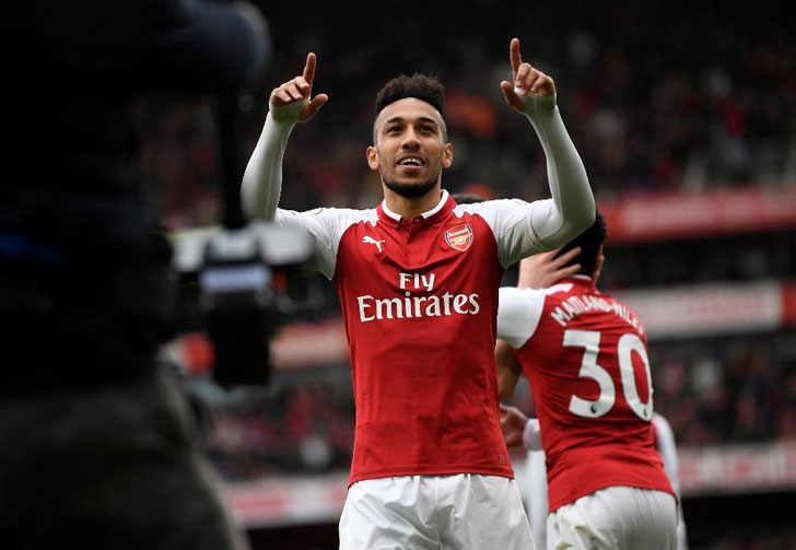 Arsenal forward Pierre-Emerick Aubameyang