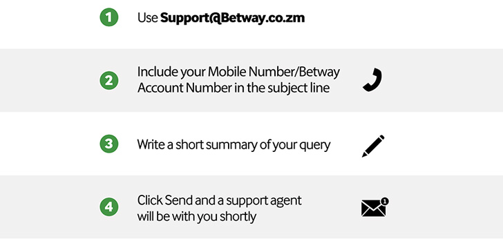 How to email Betway