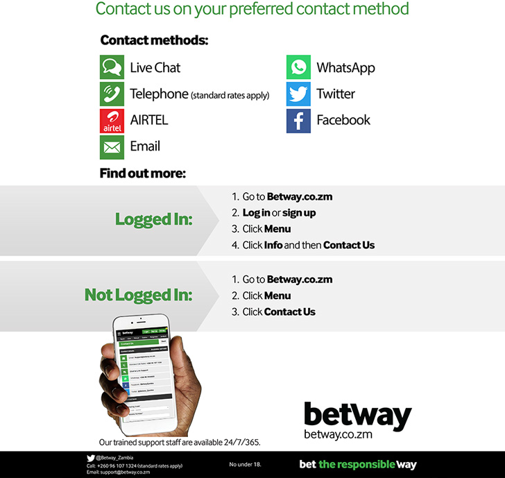 How to contact Betway