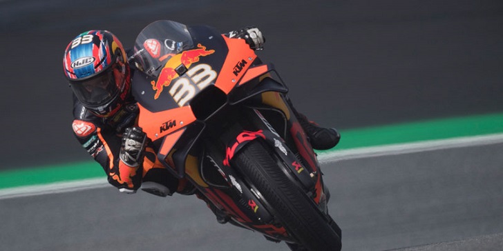 Brad Binder of Red Bull KTM Factory Racing