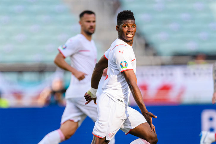 Breel Embolo of Switzerland Breel Embolo of Switzerland