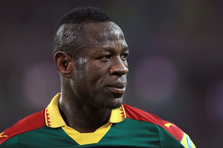 Christian Bassogog in action for Cameroon