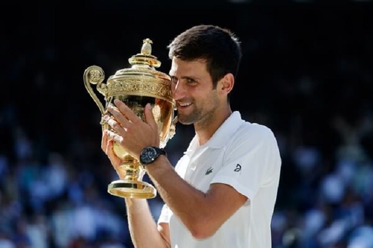 Djokovic has won Wimbledon four times.