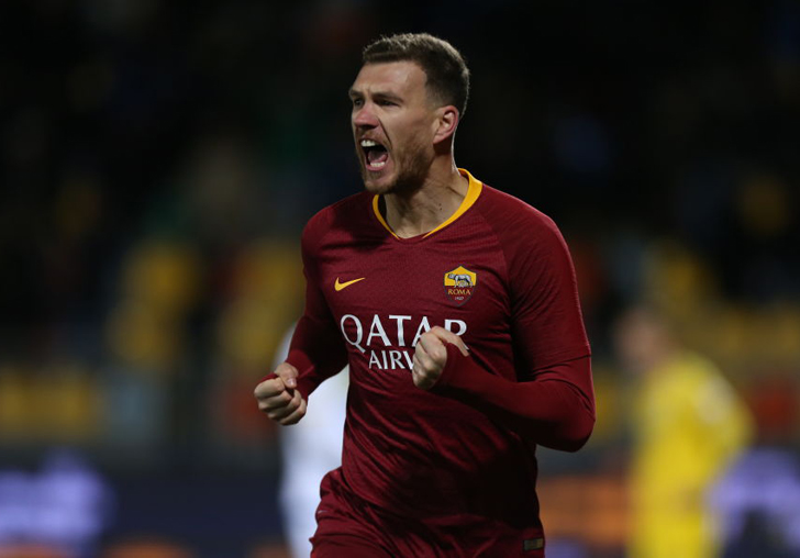 Roma striker Edin Dzeko.