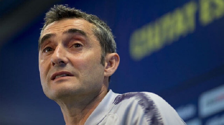 Barcelona manager Ernesto Valverde.