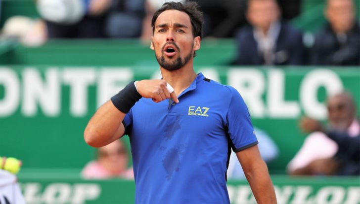 Fabio Fognini of Italy