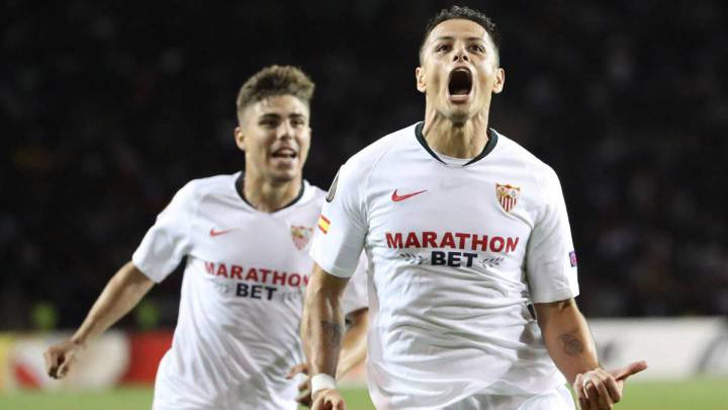 Javier Hernandez will be hoping to open his LaLiga account for Sevilla