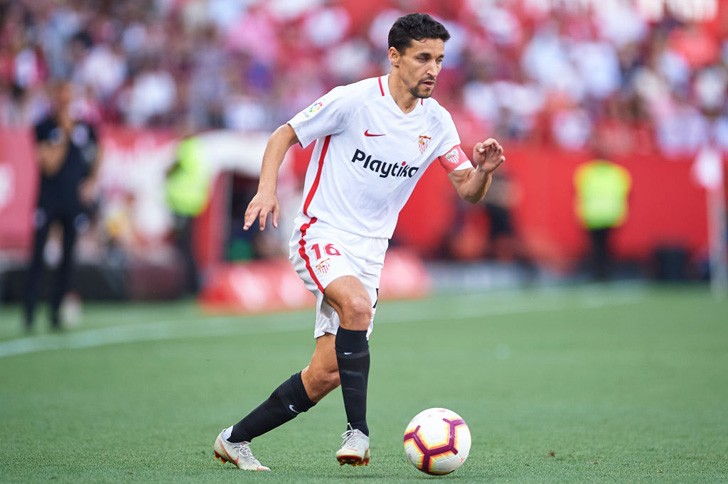 Jesus Navas in action Sevilla.