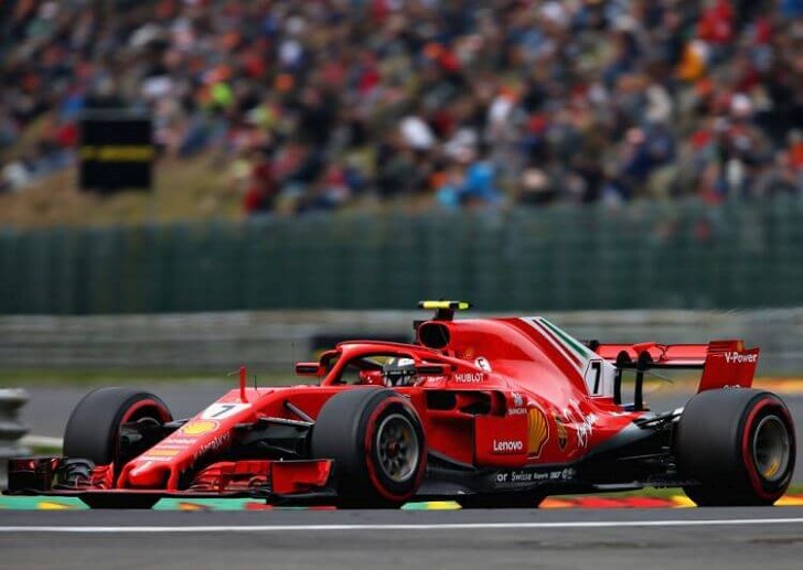 Kimi Räikkönen in Ferrari colours