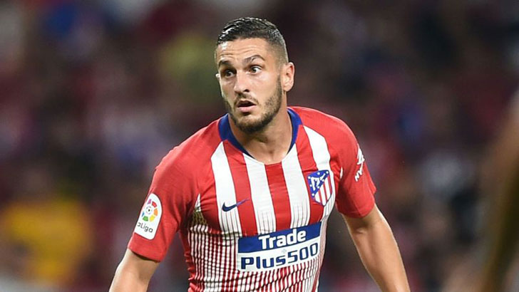 Koke in action for Atletico.