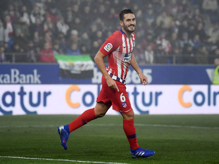Koke in action for Atletico