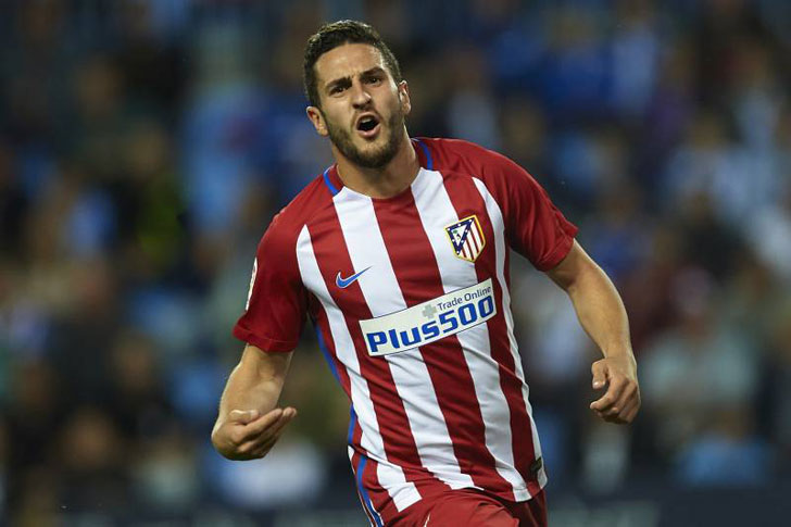 Koke in action for Atletico.