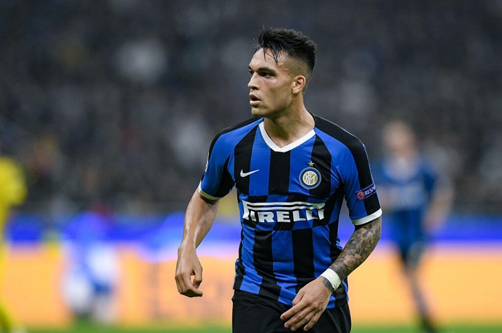 Lautaro Martinez in action for Inter