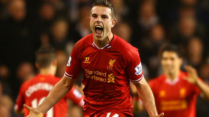 Jordan Henderson in action for Liverpool