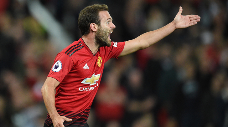 Manchester United midfielder Juan Mata