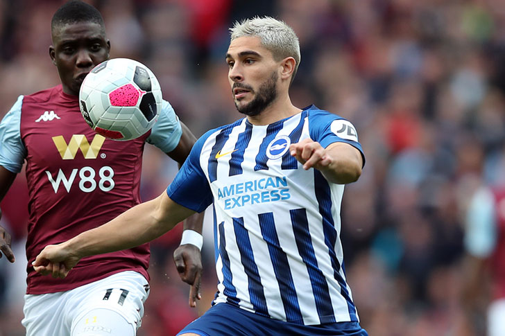 Neal Maupay in action for Brighton