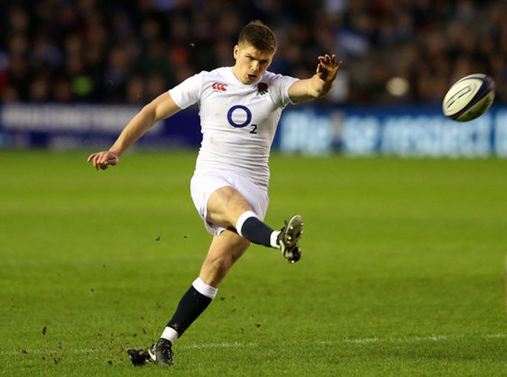 Owen Farrell in action for England