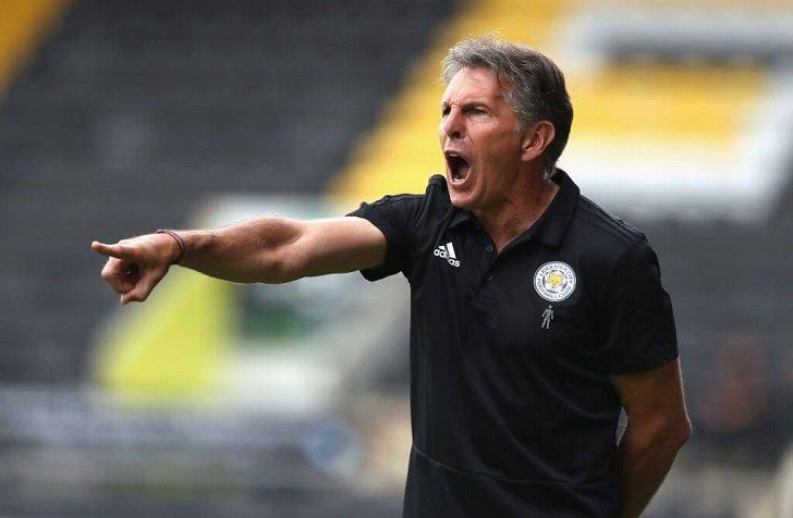Leicester manager Claude Puel action vs Southampton