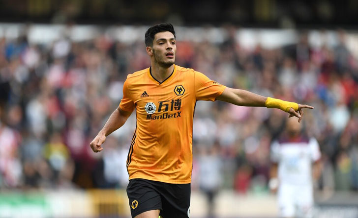 Raul Jimenez in action for Wolves