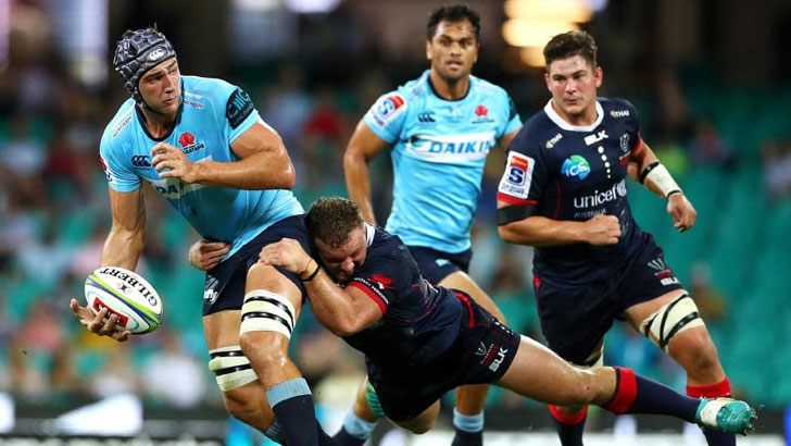 Rob Simmons in action for Waratahs.