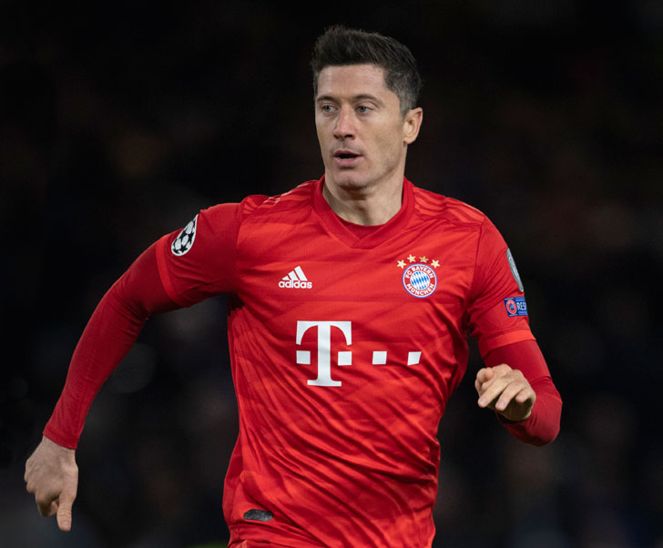 Bayern Munich striker Robert Lewandowski