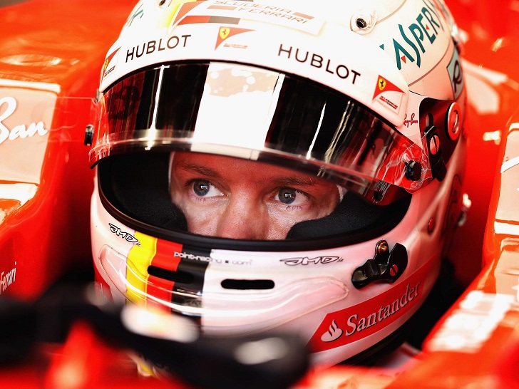 Sebastian Vettel of Ferrari