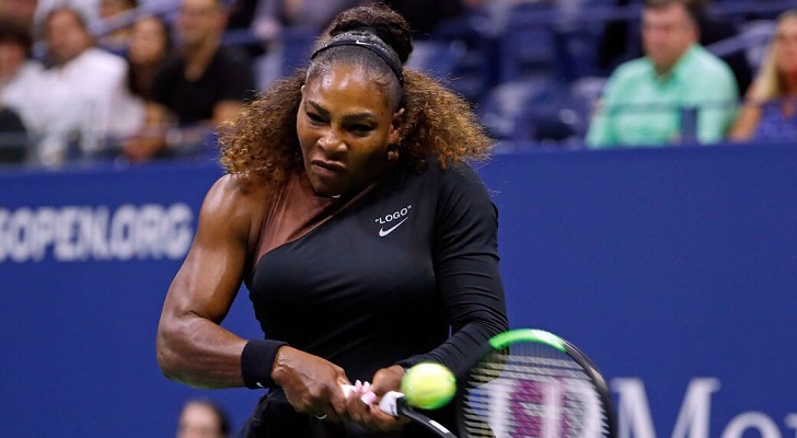 Serena Williams in action