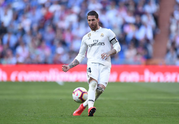 Sergio Ramos in action for Real Madrid