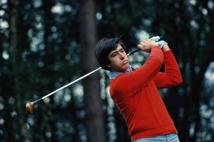 Seve Ballesteros in action