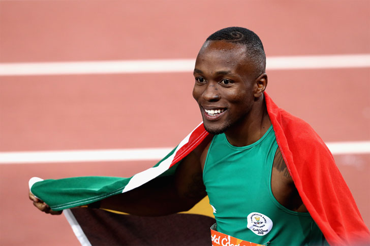 South African sprinter Akani Simbine South African sprinter Akani Simbine