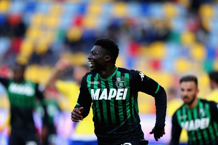 Alfred Duncan in action for Sassuolo